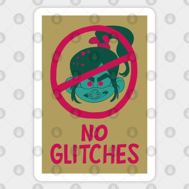 No Glitches Magnet by Nicole Nichols